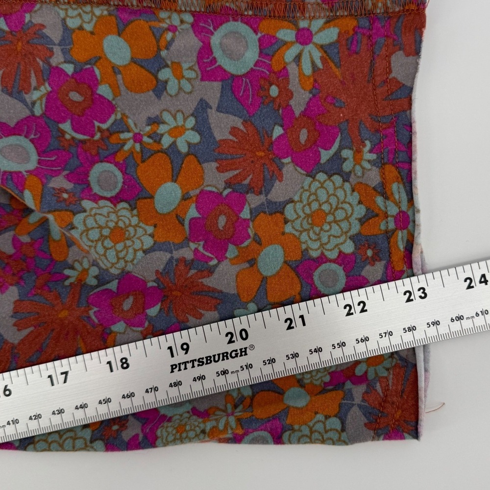 Natural Life Bohemian Lucy Floral Harem Jumpsuit Pink Orange Boho Pockets M - Picture 8 of 10